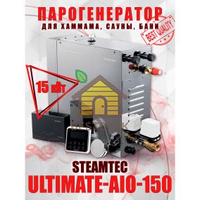 Steamtec TOLO AIO 150 - 15 кВт парогенератор для хамама и турецкой бани / Серия Premium