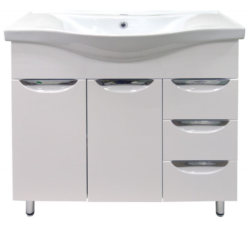 Тумба с умывальником Стиль- 80/3 800х850х460 напольная, с раковиной Basic 80 (CS00070447)