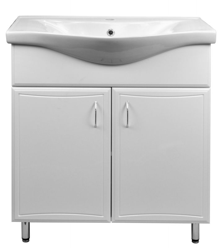 Тумба с умывальником Коралл-60 (600х850х460) с раковиной Basic 60 (CS00070536)