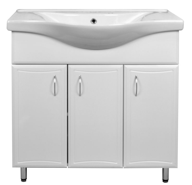 Тумба с умывальником Коралл-80 (800х860х460) с раковиной Basic 80 (CS00070578)