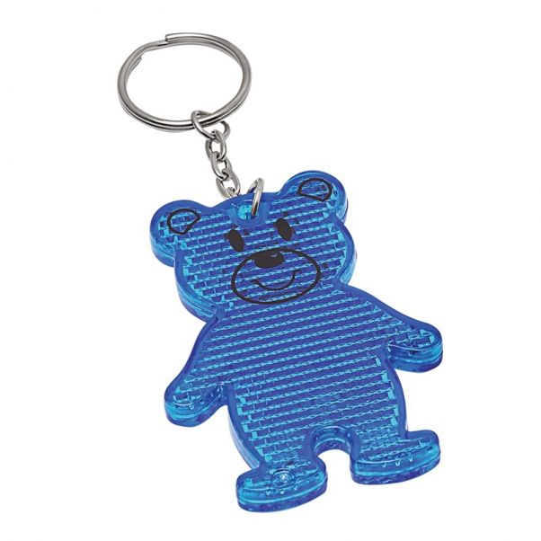 Брелок светоотражатель Teddy синий