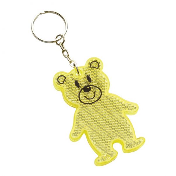Брелок светоотражатель Teddy желтый