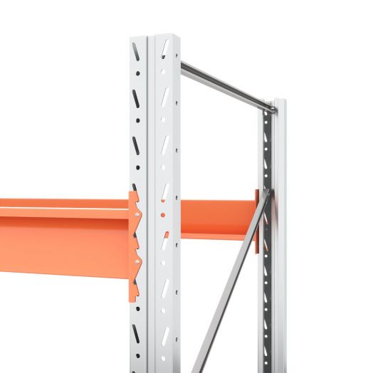 Две секции стеллажа металлического паллетного , 5 ярусов