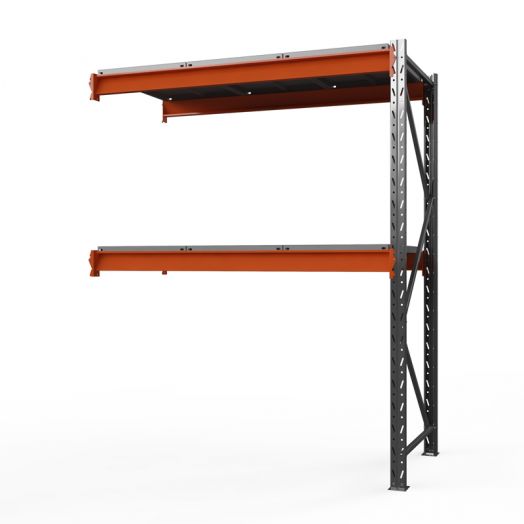 Секция приставная стеллажа металлического Оптима, 2000x2500x600 мм.