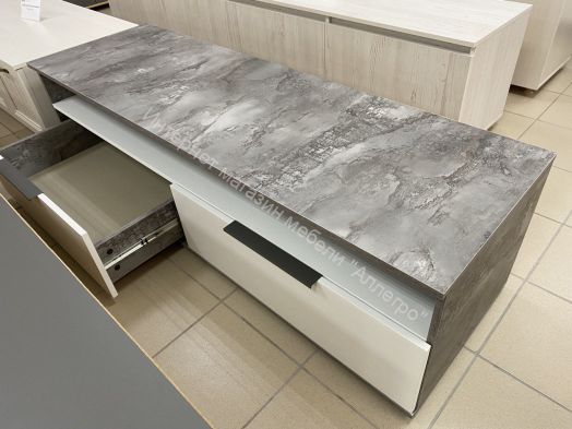 Тумба ТВ "Моника" 2000  Белый Лофт/Айрон Рок