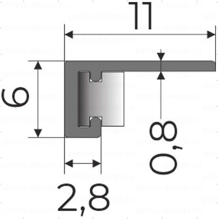Микроплинтус ФЕСО 11 Бежевый RAL 1001