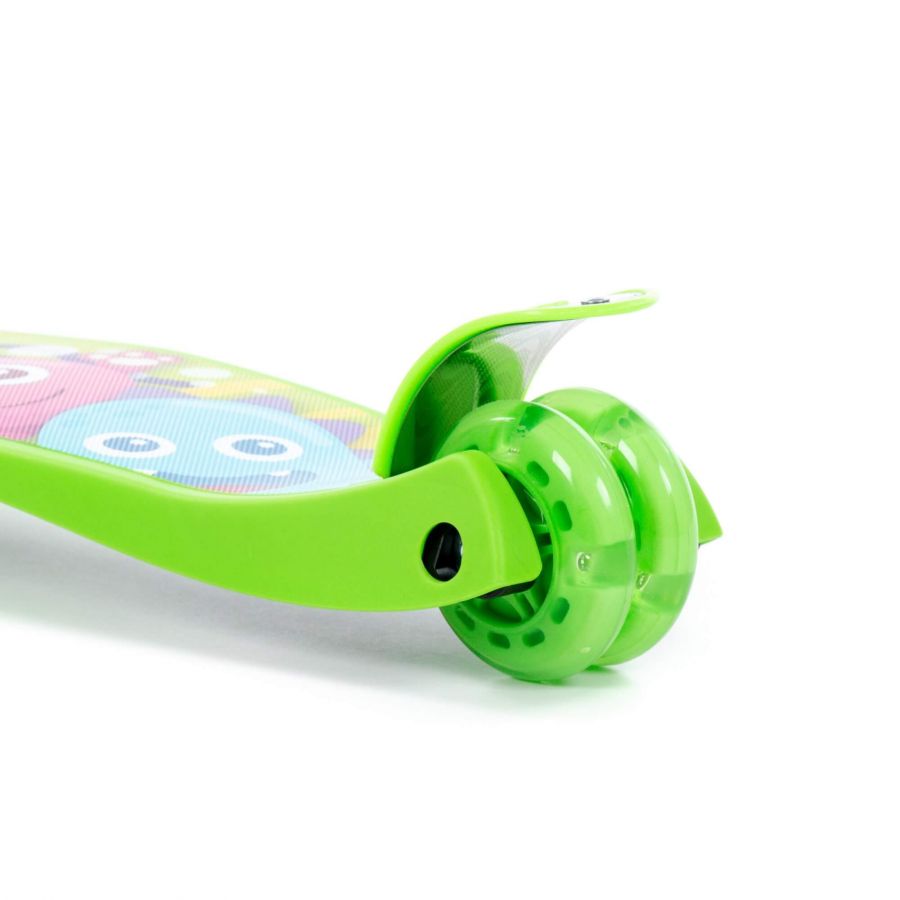0072 Детский самокат (с наклейкой V1) (зелёный) (в коробке)