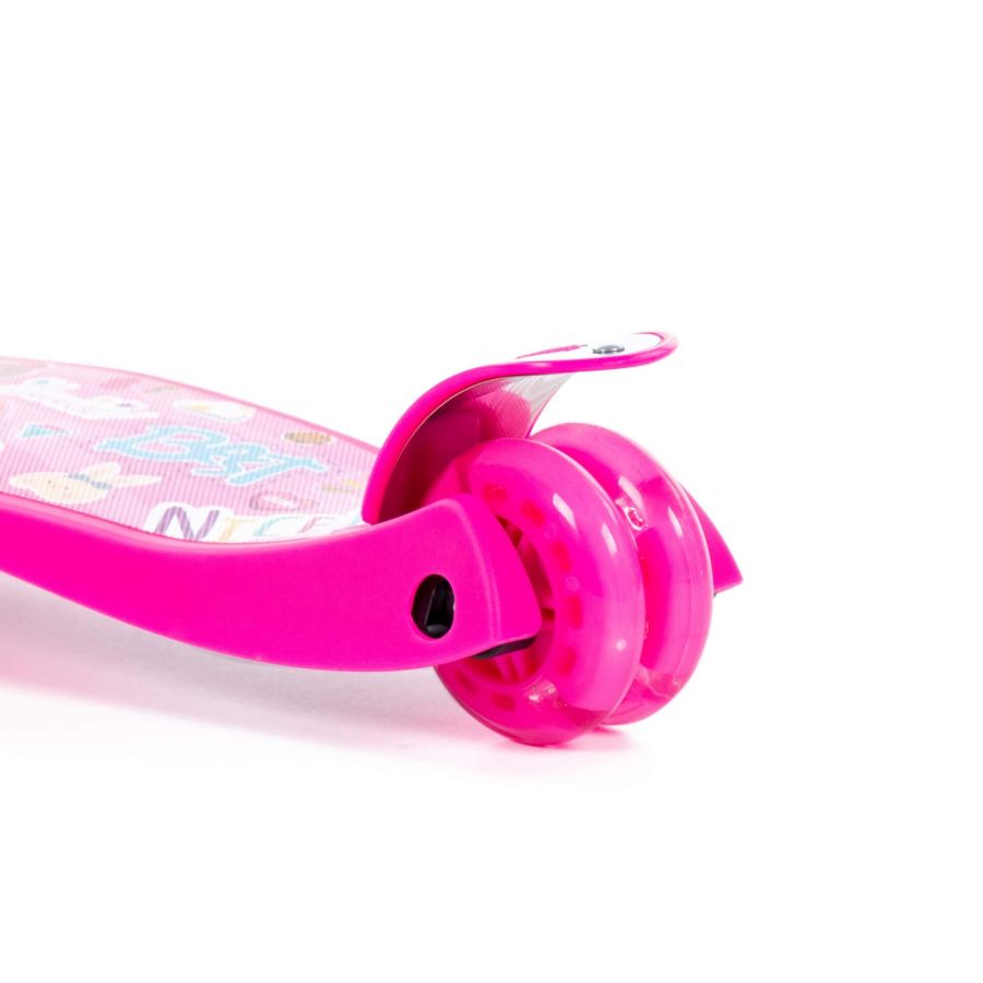 0072 Детский самокат (с наклейкой V1) (малиновый) (в коробке)