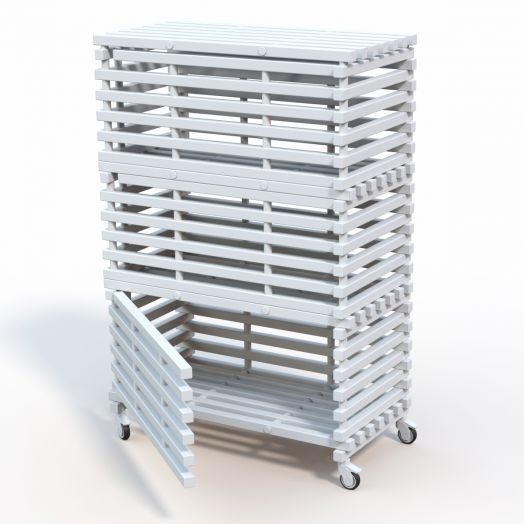 Стеллаж  пластиковый в бассейн 1380x720x2005 мм