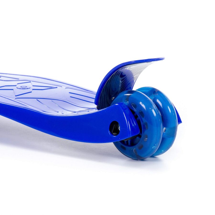 0072C Детский самокат (со складной ручкой) (синий) (в коробке)