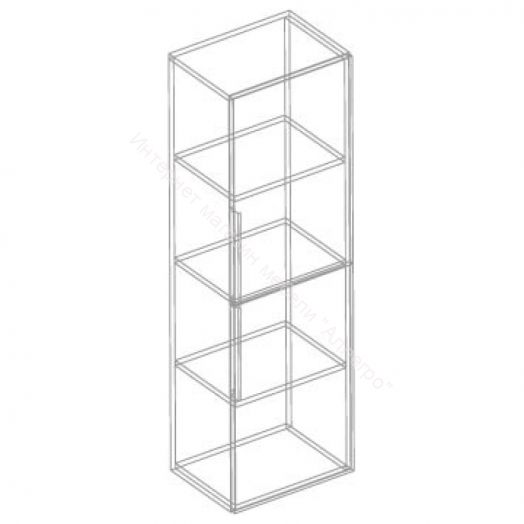 Пенал 2-ств "Моника" Дуб золотистый/Тёмно серый