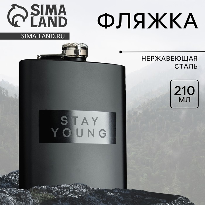 Фляжка Stay young, 210 мл