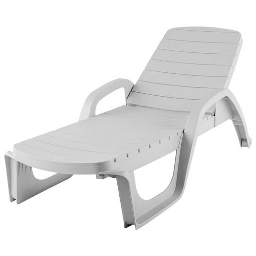Y052 Шезлонг Прованс (1900х700х320мм) Белый (оптом от 20 шт.)