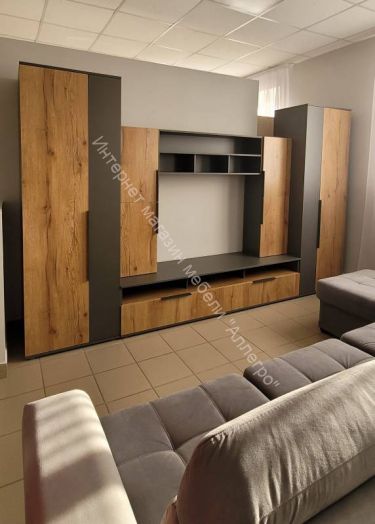 Полка настенная открытая "Моника" Тёмно серый