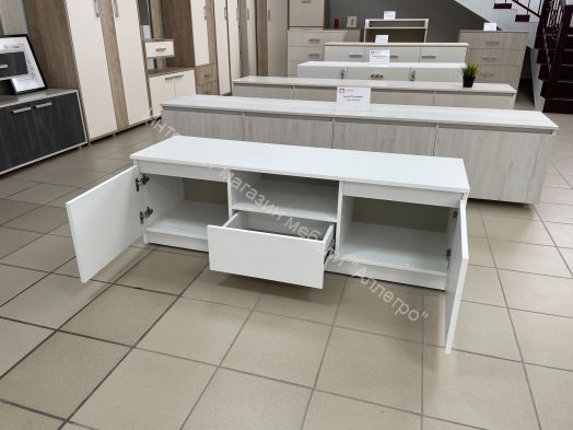 Тумба ТВ "Бьянко" 1400 Белый лофт