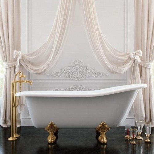 Изображение Классическая ванна на ножках из литьевого мрамора Эстет Царская 170x73 см  ФР-00000685