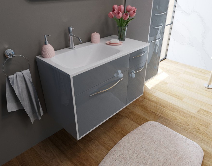 Напольная тумба с раковиной Эстет Barcelona 90 ФР-00003593