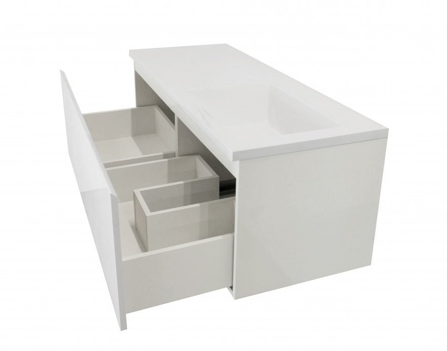 Подвесная тумба с раковиной Эстет Dallas Luxe 110 ФР-00002022 ФОТО