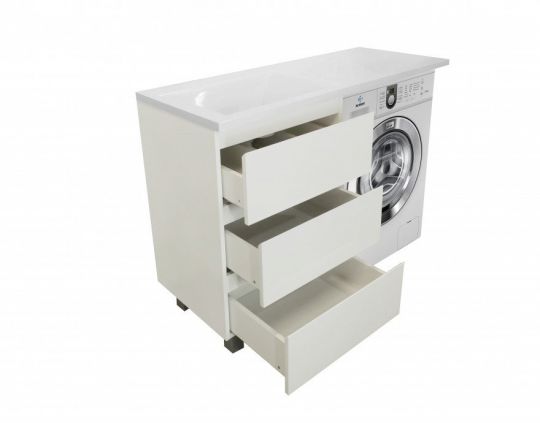 Напольная тумба с раковиной Эстет Dallas Luxe 130 ФР-00002270 схема 3