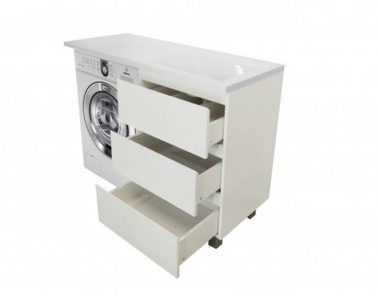 Напольная тумба с раковиной Эстет Dallas Luxe 130 ФР-00002270 схема 6