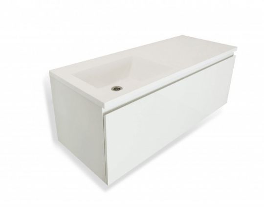 Подвесная тумба с раковиной Эстет Dallas Luxe 130 ФР-00002274 схема 2