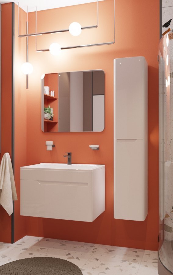 Подвесной шкаф-пенал Эстет Kare Luxe 35 ФР-00006001 ФОТО