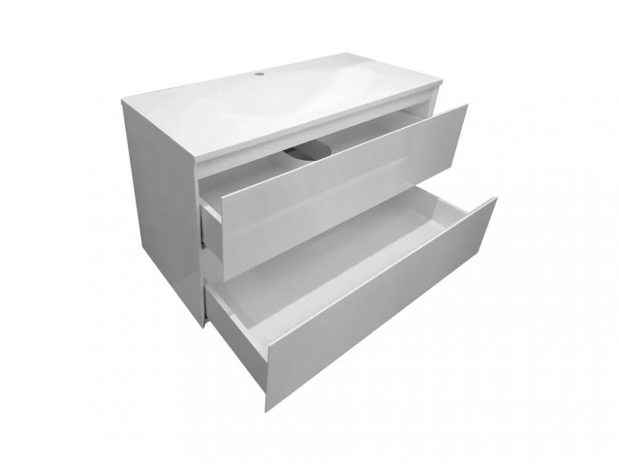 Подвесная тумба с раковиной Эстет Malta Luxe 100 ФР-00007060 ФОТО