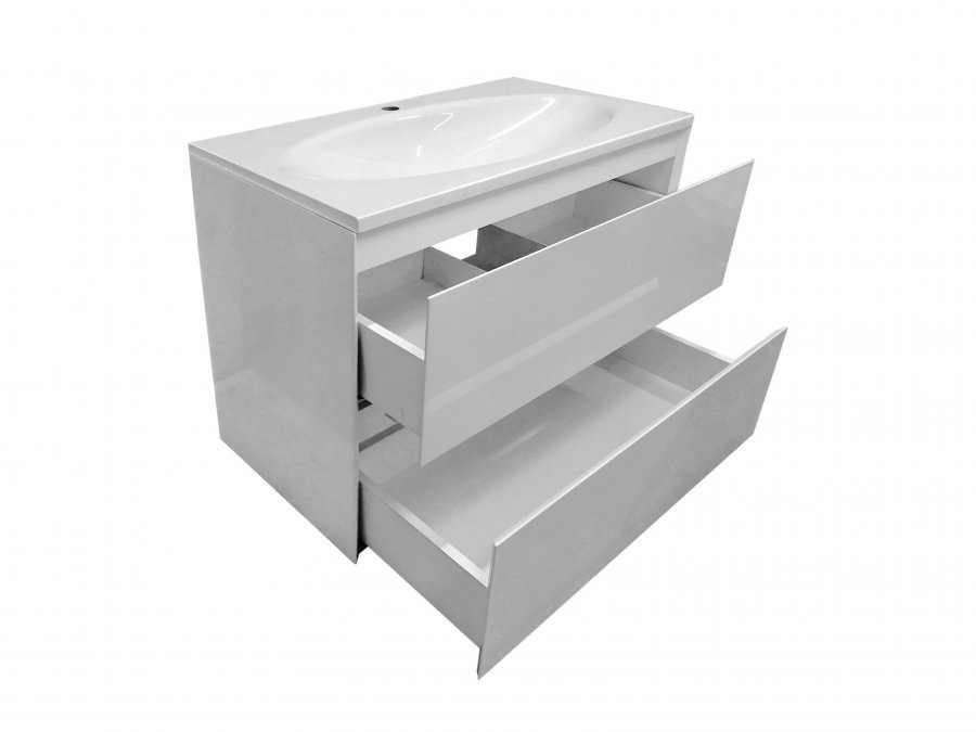 Подвесная тумба с раковиной Эстет Malta Luxe 80 ФР-00007058 ФОТО