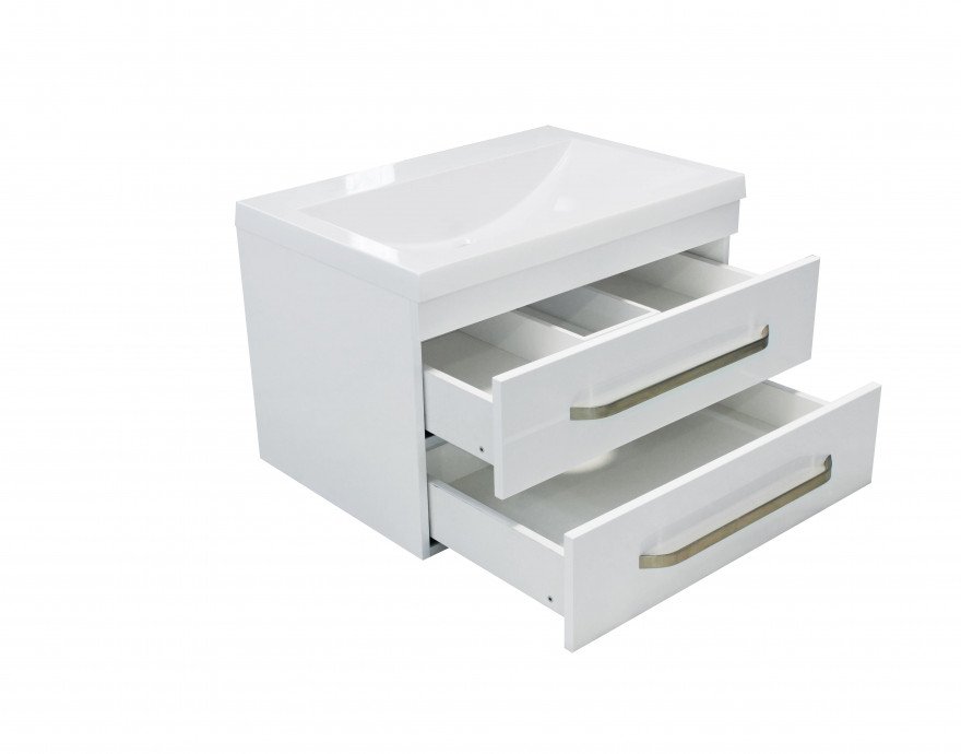 Подвесная тумба с раковиной Эстет Monaco 60 ФР-00002237 ФОТО