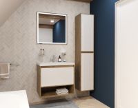 Подвесной шкаф-пенал Эстет Monaco Wood 35 ФР-00010689 схема 2