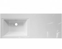 Раковина из литьевого мрамора Эстет Dallas 120 ФР-00001490 схема 1