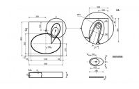 Мыльница для раковины Эстет LEA ФР-00002621 схема 3 Мыльница для раковины Эстет LEA ФР-00002621 схема 3