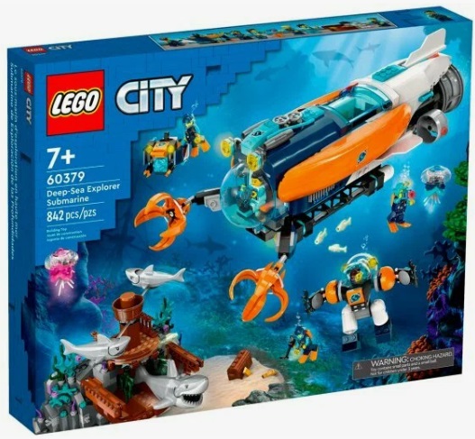 Конструктор LEGO City 60379 Глубоководная исследовательская подводная лодка