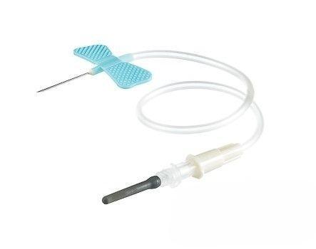 Катетер-бабочка, соединенный с луер-адаптером 23Gх3/4, 0,6х19, 190 мм, голубая, VACUETTE