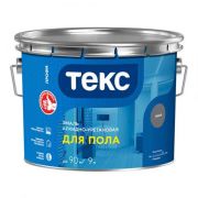 Эмаль Текс Профи для бетонных полов серая глянцевая 9 л