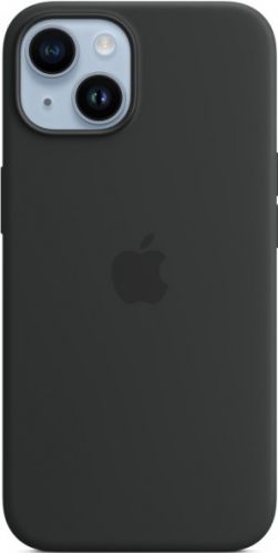 Силиконовый чехол для iPhone 14 Plus (Черный)