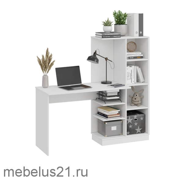 Стол письменный Бейсик Белый