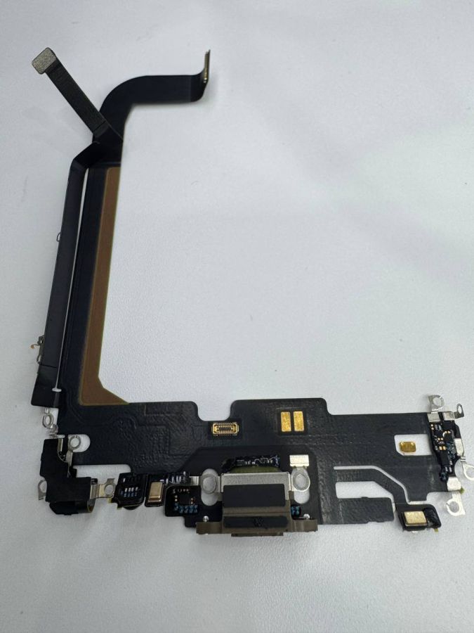 Apple iPhone 13 Pro max нижний шлейф с разъёмом зарядки оригинал с разбора (снятый) черный