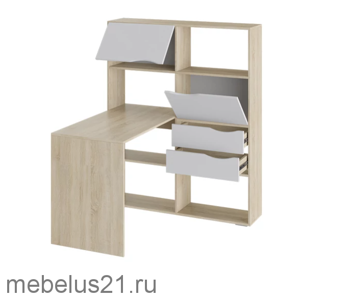 Стол письменный тип 7 Дуб Сонома/Белый