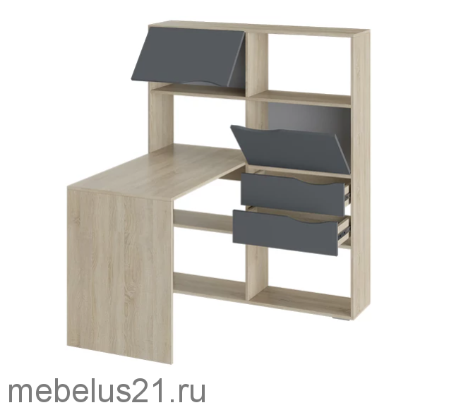 Стол письменный тип 7 Дуб Сонома/Графит