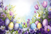 Фон стена "Easter wall №13"