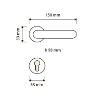 Ручка Linea Cali  Brilliant Diamond 1525 RB 113 схема