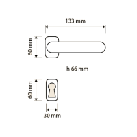 Ручка Linea Cali  Brixia Zincral 479 RB 096 схема