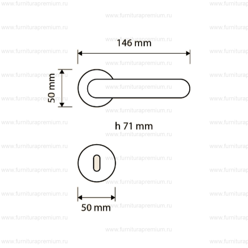 Ручка Linea Cali  Cavity 1726 RB 027
