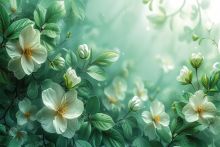 Фон стена "Flowers №35"