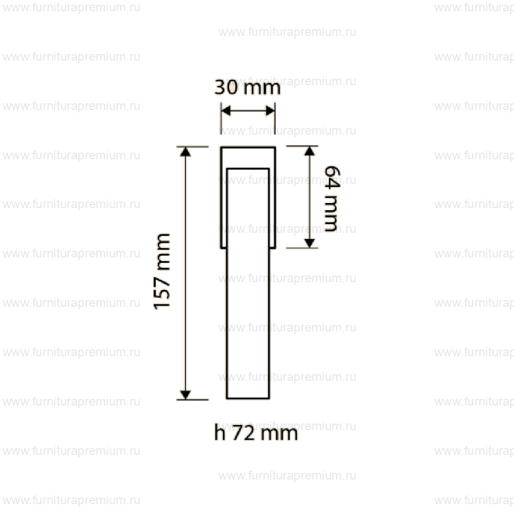 Оконная ручка Linea Cali Elle Pelle 1052  DK